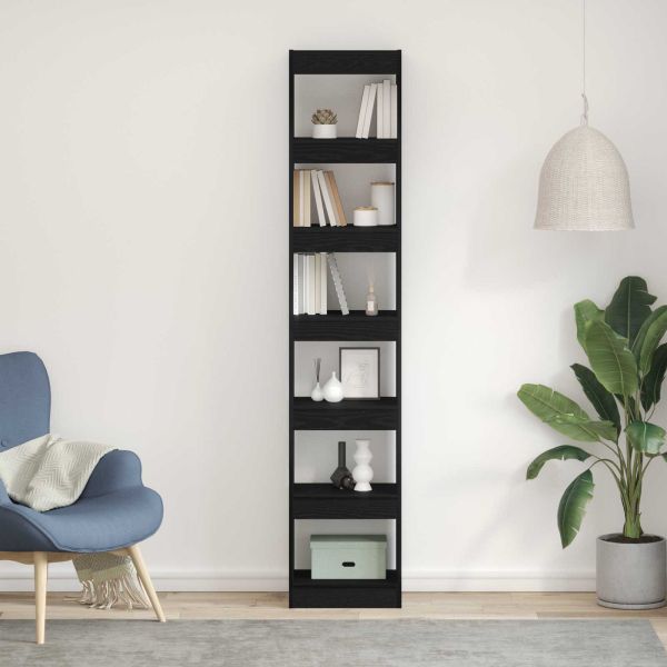 Шкаф за книги Черния дъб 40 x 30 x 198 см Инженерно дърво