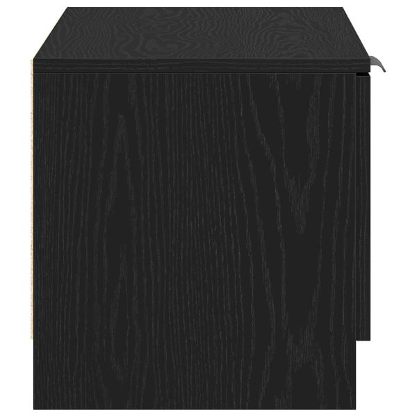 ТВ шкаф 2 pcs Черния дъб 80 x 35 x 36,5 cm Инженерно дърво