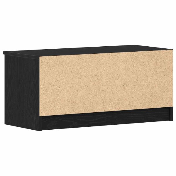 ТВ шкаф 2 pcs Черния дъб 80 x 35 x 36,5 cm Инженерно дърво