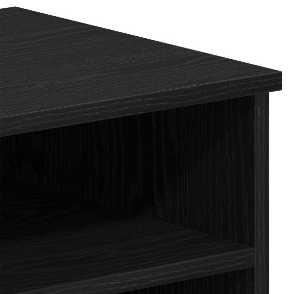ТВ шкаф 2 pcs Черния дъб 80 x 35 x 36,5 cm Инженерно дърво