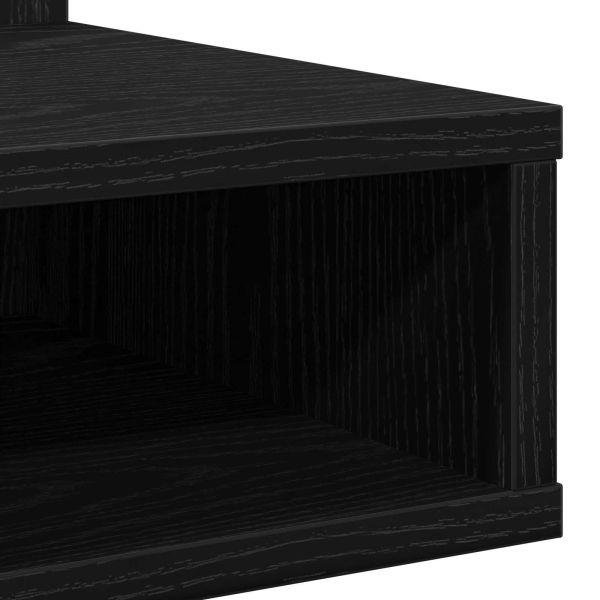 Шкаф с огледало Черния дъб 90 x 31,5 x 62 см Инженерно дърво