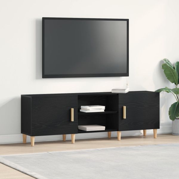 ТВ шкаф Черния дъб 150 x 30 x 50 см Инженерно дърво