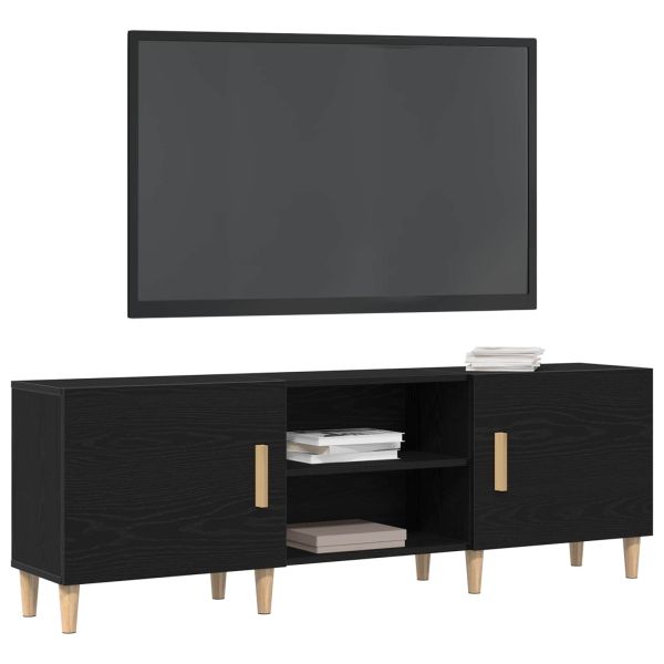 ТВ шкаф Черния дъб 150 x 30 x 50 см Инженерно дърво