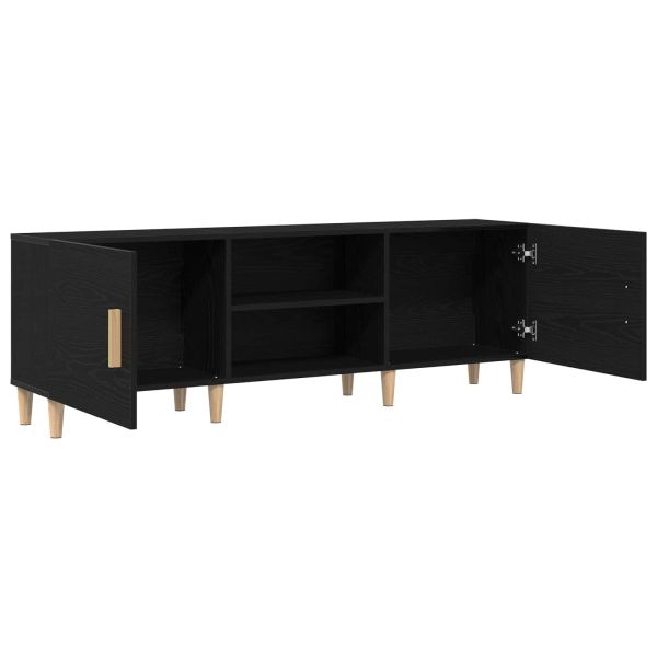 ТВ шкаф Черния дъб 150 x 30 x 50 см Инженерно дърво