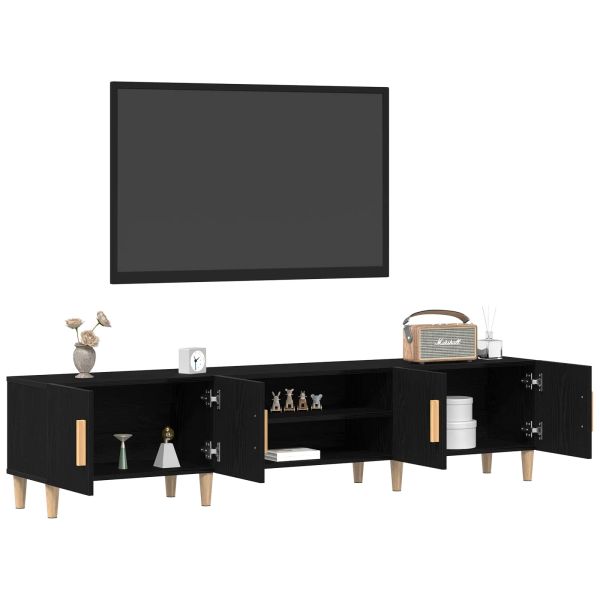 ТВ шкаф Черния дъб 180 x 31,5 x 40 см Инженерно дърво