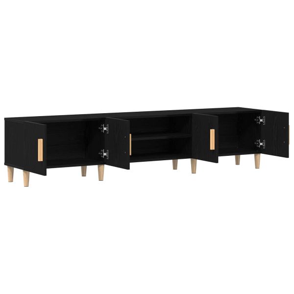 ТВ шкаф Черния дъб 180 x 31,5 x 40 см Инженерно дърво