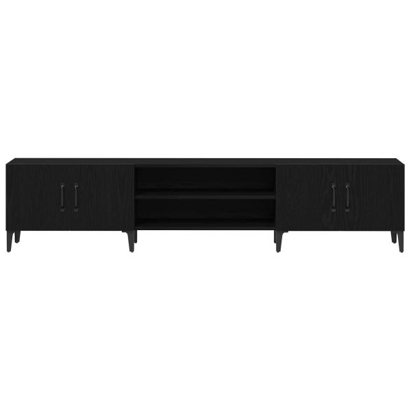 ТВ шкаф Черния дъб 180 x 31,5 x 40 см Инженерно дърво