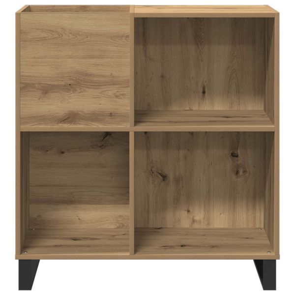 Шкаф за грамофонни плочи дъб артизан 84,5 x 38 x 89 см