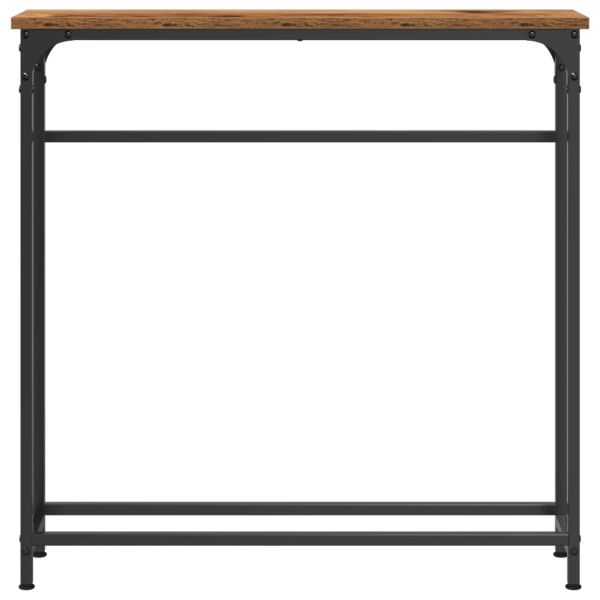 Конзолна маса Старо дърво 75 x 19,5 x 75 см Инженерно дърво