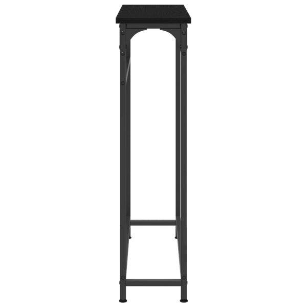 Конзолна маса Черния дъб 75 x 19,5 x 75 см Инженерно дърво