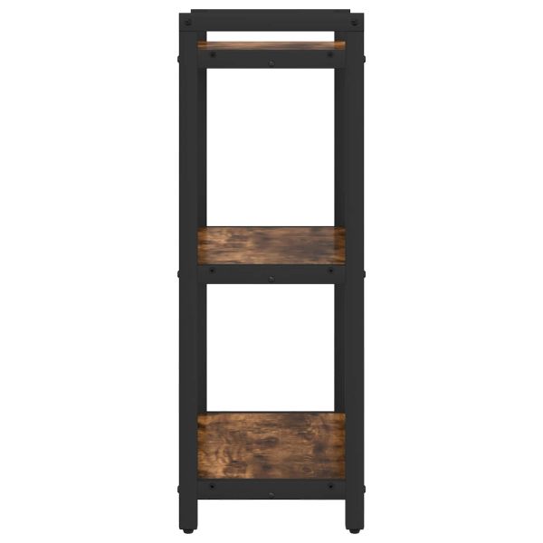 Рафт за книги Димян дъб 40 x 30 x 85 см Инженерно дърво