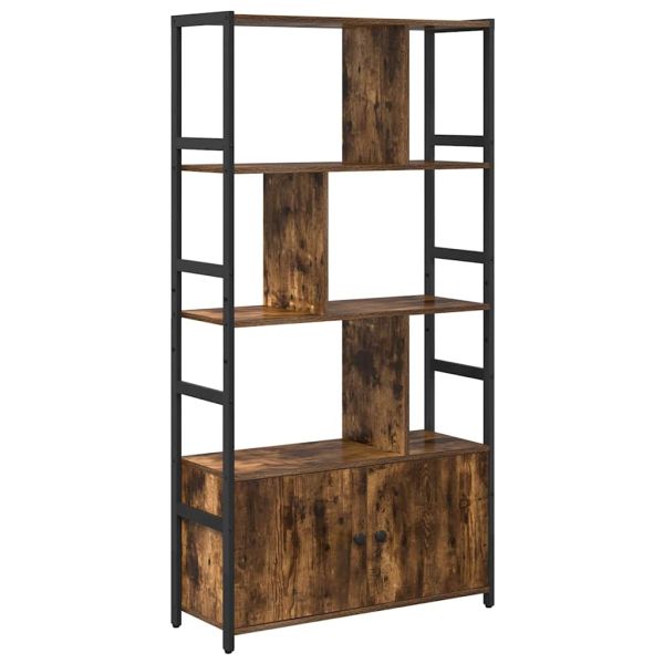Рафт за книги Димян дъб 80 x 30 x 155,5 см Инженерно дърво