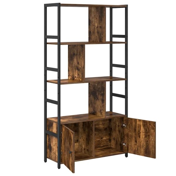 Рафт за книги Димян дъб 80 x 30 x 155,5 см Инженерно дърво