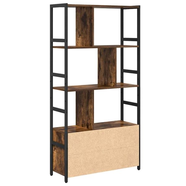 Рафт за книги Димян дъб 80 x 30 x 155,5 см Инженерно дърво