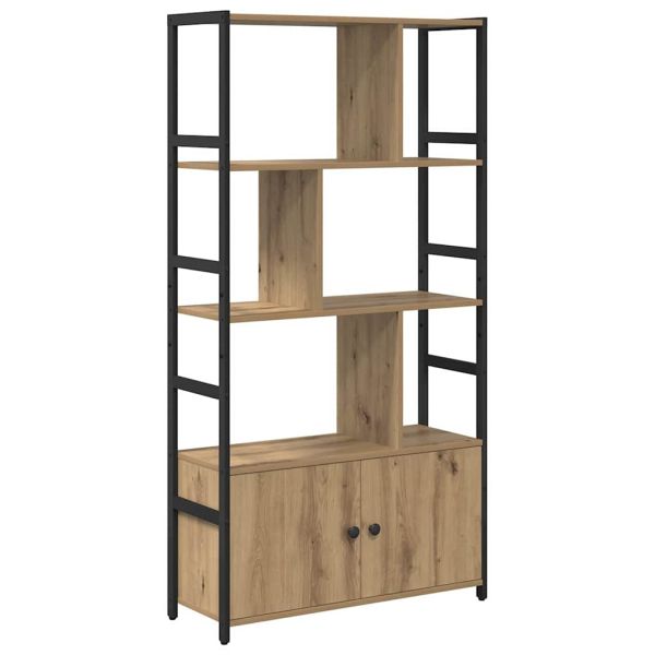 Рафт за книги 80 x 30 x 155,5 см Инженерна дървесина Дъб