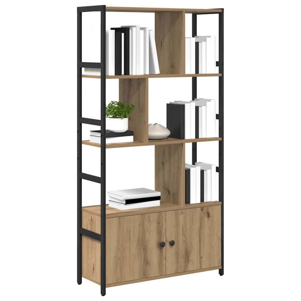 Рафт за книги 80 x 30 x 155,5 см Инженерна дървесина Дъб