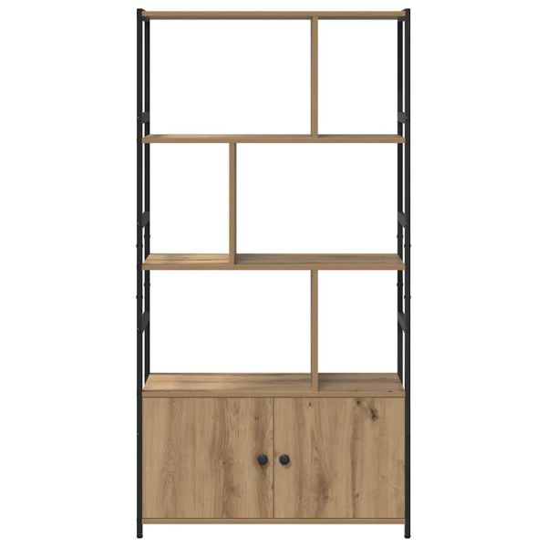 Рафт за книги 80 x 30 x 155,5 см Инженерна дървесина Дъб