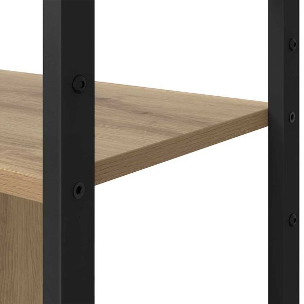 Рафт за книги 80 x 30 x 155,5 см Инженерна дървесина Дъб