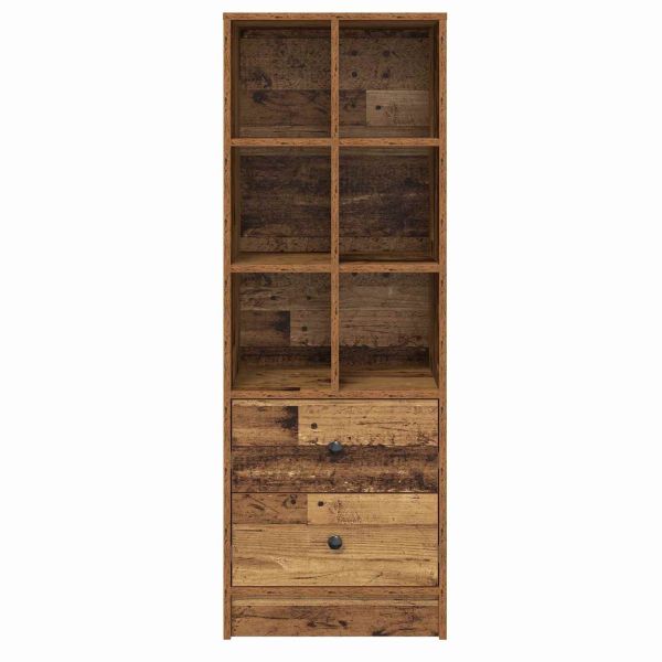Висок шкаф с чекмедже Старо дърво 45,5 x 34 x 127 см