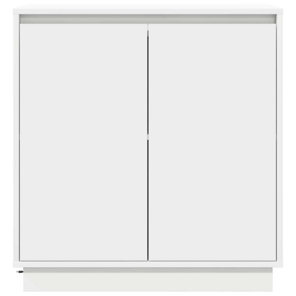 LED конзолна маса за Бяло 71 x 34,5 x 75 см Инженерно дърво