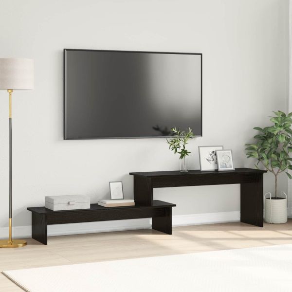 Комплект ТВ шкаф Черния дъб 180,5 x 30 x 43 см Инженерно дърво