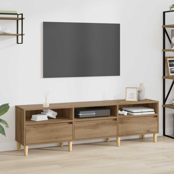 ТВ шкаф 150 x 30 x 45 см Дъб Инженерно дърво