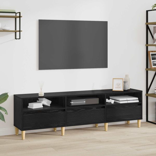 ТВ шкаф с чекмедже Черния дъб 150 x 30 x 45 см Инженерно дърво