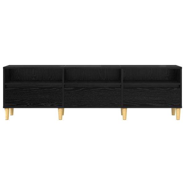 ТВ шкаф с чекмедже Черния дъб 150 x 30 x 45 см Инженерно дърво