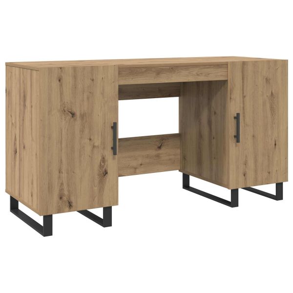 Бюро с рафт дъб артизан 140 x 50 x 75 см Инженерно дърво