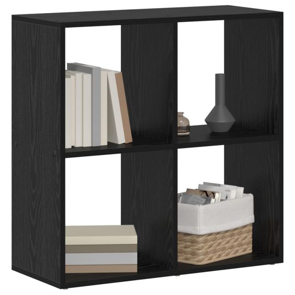 Шкаф за книги Черния дъб 69,5 x 29 x 69,5 см Инженерно дърво