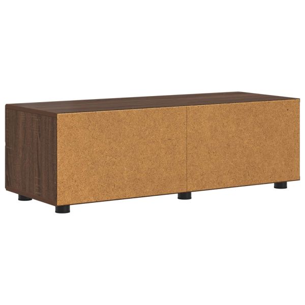 Дървен шкаф Кафяв дъб 100,5 x 39 x 30 см Инженерно дърво