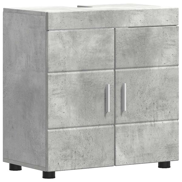 Комплект шкафове за баня TULUM Циментено сиво 60 x 34 x 63 см
