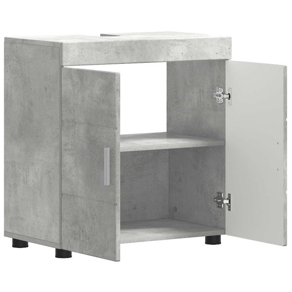 Комплект шкафове за баня TULUM Циментено сиво 60 x 34 x 63 см
