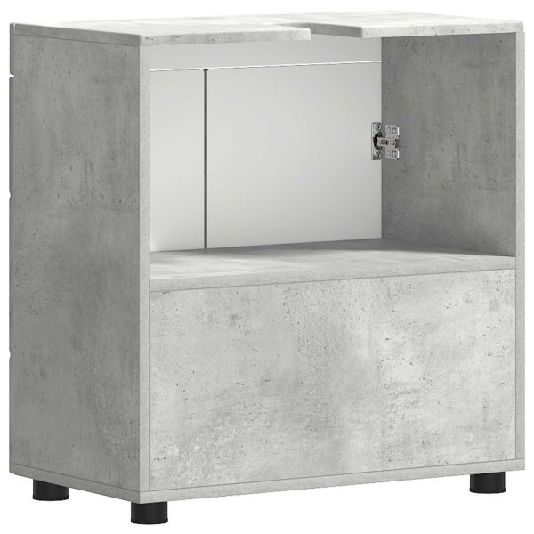 Комплект шкафове за баня TULUM Циментено сиво 60 x 34 x 63 см