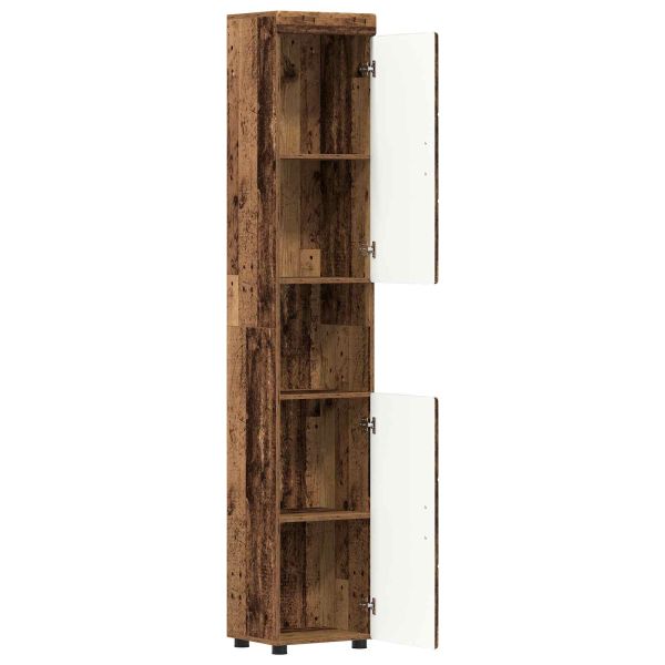 Комплект шкафове за баня TULUM Старо дърво 37 x 31,5 x 203 см