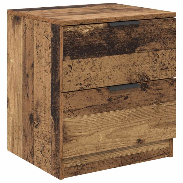 Нощен шкаф 2 pcs Старо дърво 45 x 39 x 50 см Инженерно дърво
