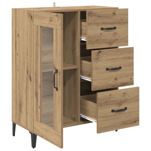 Служебен шкаф с чекмедже Дъб 69,5 x 34 x 90 см