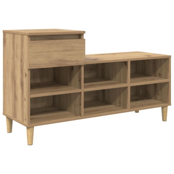 Шкаф за обувки 102 x 36 x 60 см Инженерно дърво Дъб