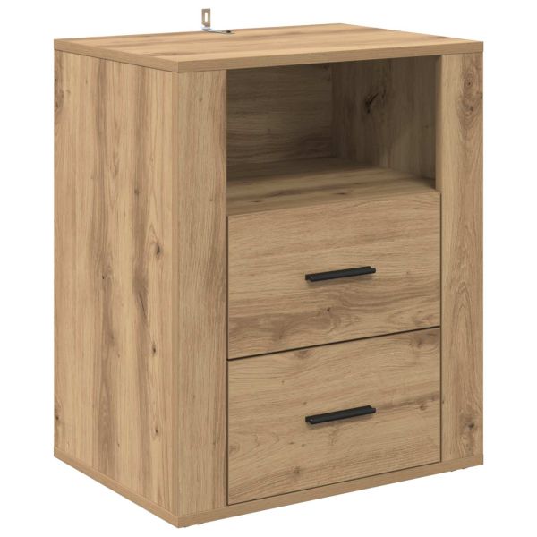 Нощен шкаф Дъб 35 x 50 x 60 см Инженерно дърво