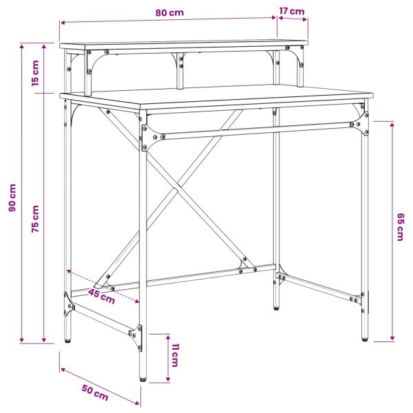 Бюро Старо дърво 80 x 50 x 90 cm Инженерно дърво