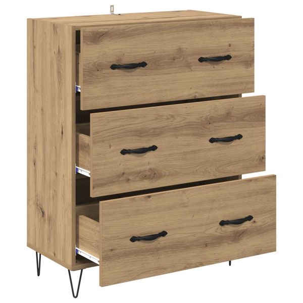 Служебен шкаф с чекмедже Дъб 69,5 x 34 x 90 см
