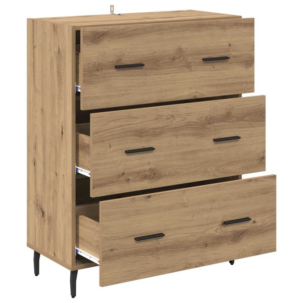 Служебен шкаф с чекмедже Дъб 69,5 x 34 x 90 см
