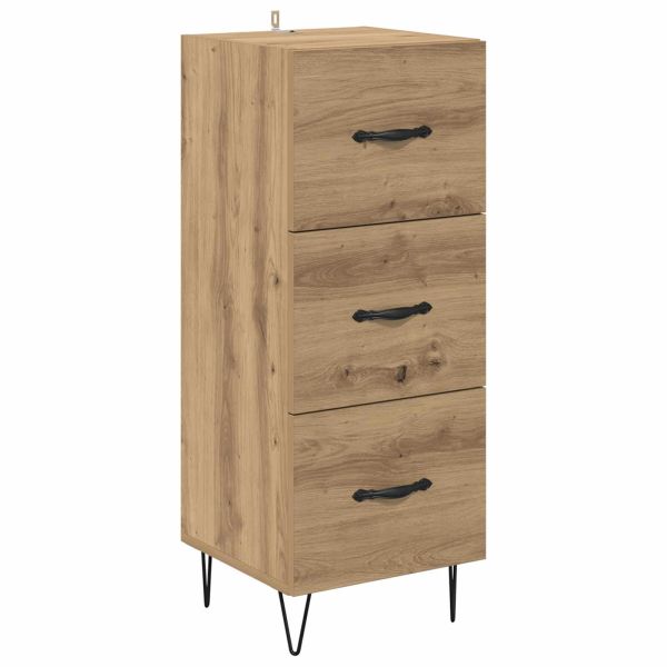 Служебен шкаф дъб артизан 34 x 34.5 x 90 см Инженерно дърво