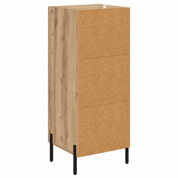 Служебен шкаф дъб артизан 34 x 34.5 x 90 см Инженерно дърво