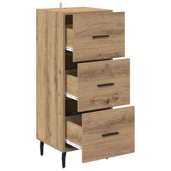 Служебен шкаф дъб артизан 34 x 34.5 x 90 см Инженерно дърво