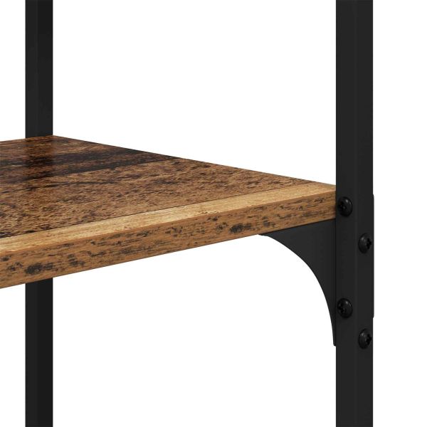 Рафт за книги Старо дърво 100 x 32 x 170 см Инженерно дърво