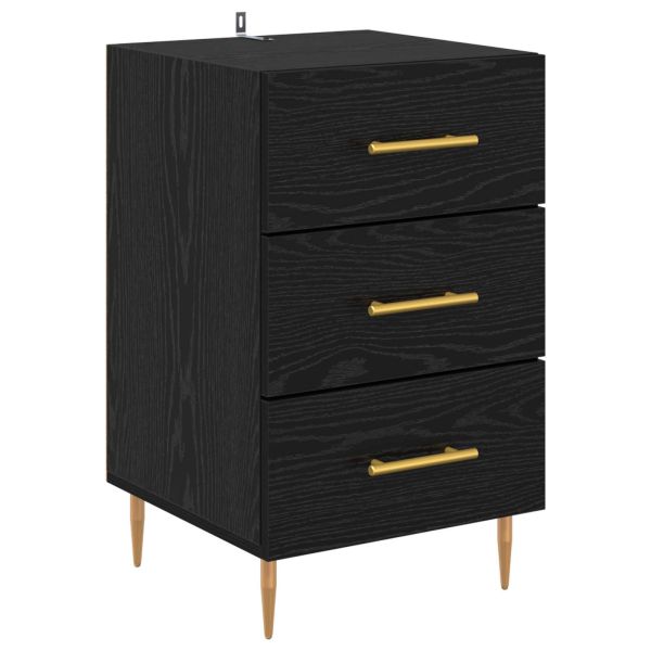 Нощен шкаф Черния дъб 40 x 40 x 66 см Инженерно дърво