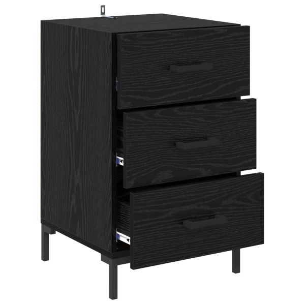 Нощен шкаф Черния дъб 40 x 40 x 66 см Инженерно дърво