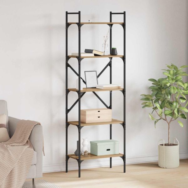 Библиотека Дъб 56 x 32 x 174 см Инженерно дърво