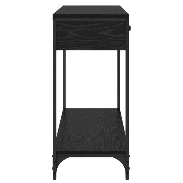Конзолна маса Черния дъб 100 x 34,5 x 75 см Инженерно дърво